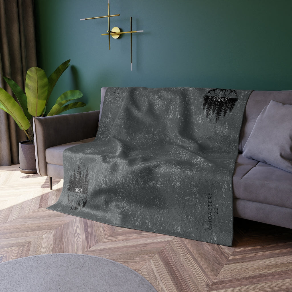 'Sweet Dreams' Crushed Velvet Blanket