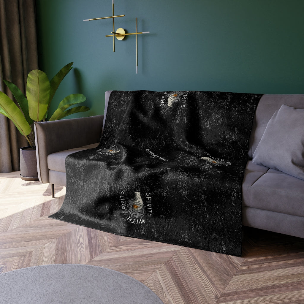 'Spirits' Crushed Velvet Blanket