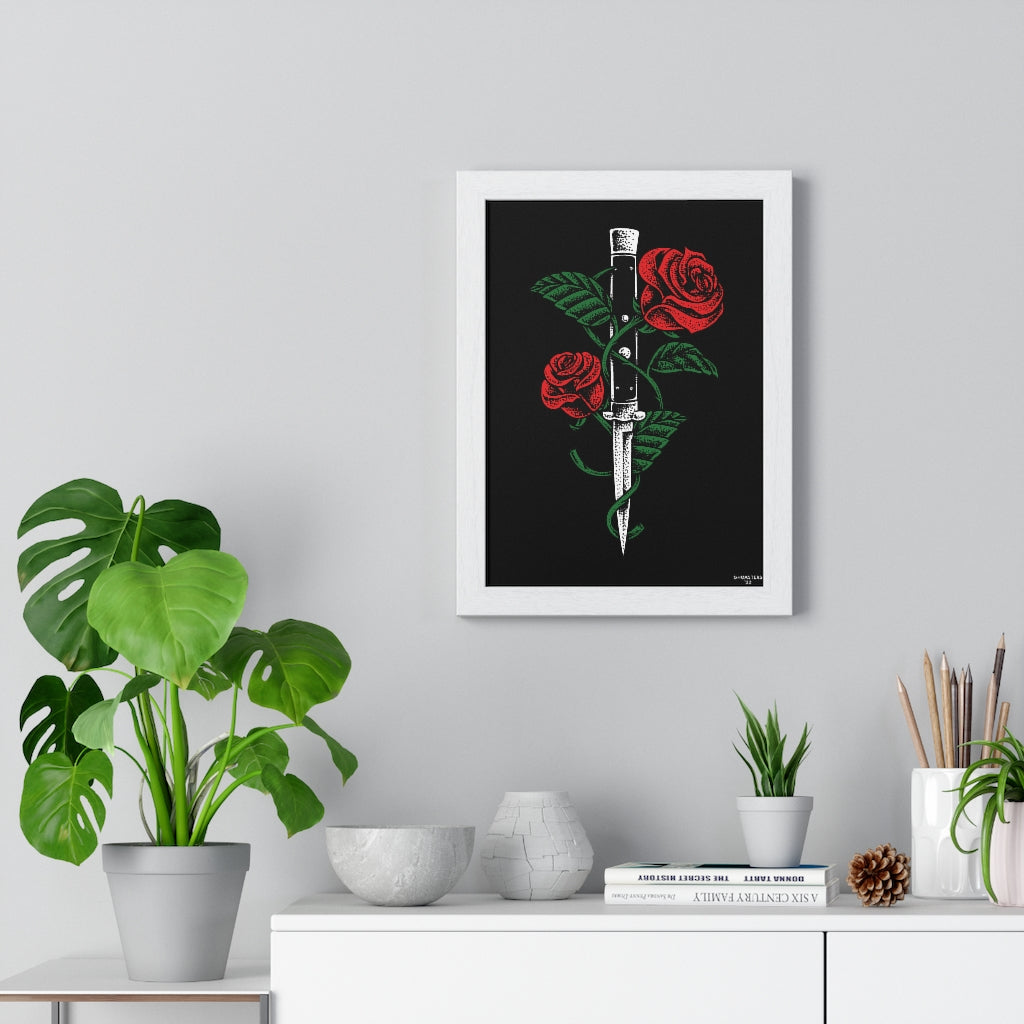'Love Hurts' Framed Poster